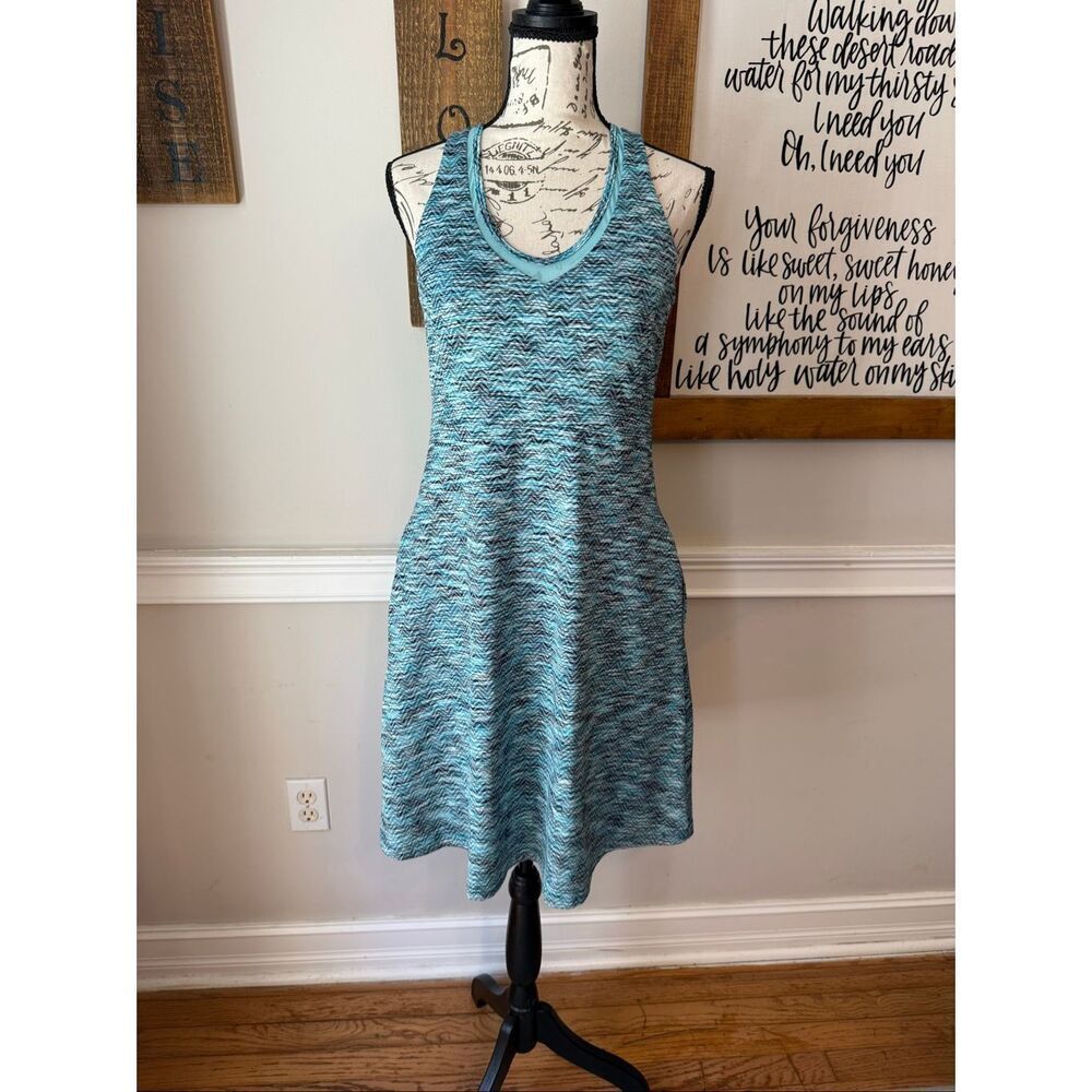 NWT Mondetta Performance Gear MPG Women's Travel Dress Heather Teal Combo Small